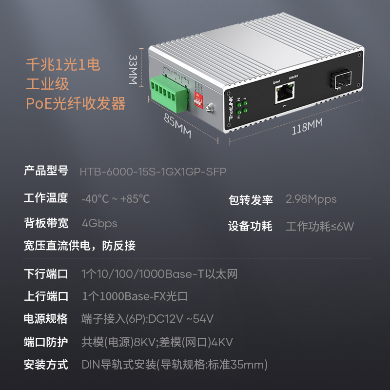 netLINK HTB-6000-15S-1GX1GP-SFP