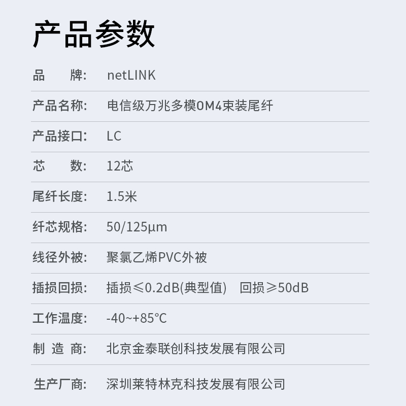 netLINK HTF-LC15-OM4