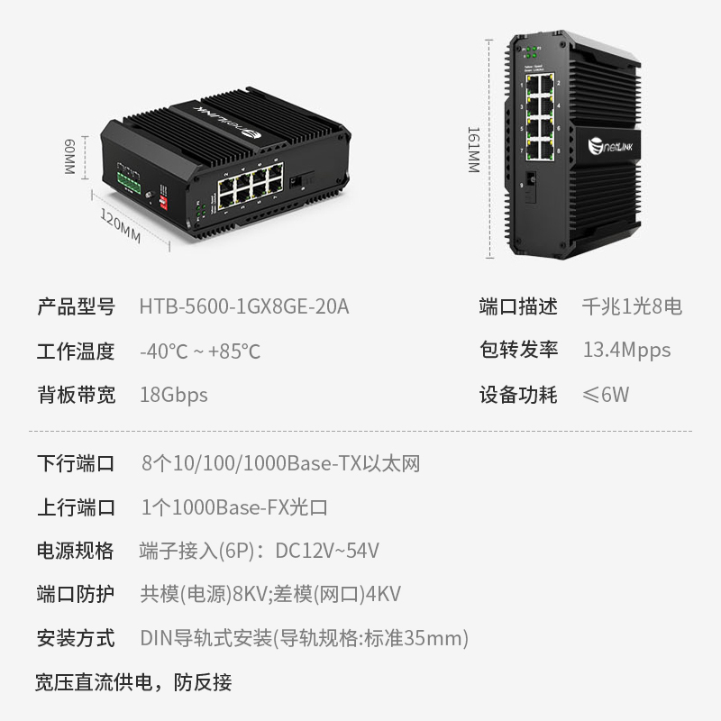 netLINK HTB-5600-1GX8GE-20A
