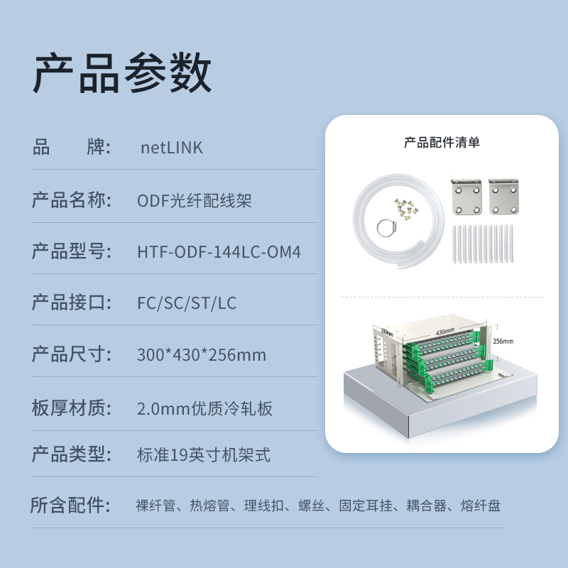 netLINK HTF-ODF-144LC-OM4